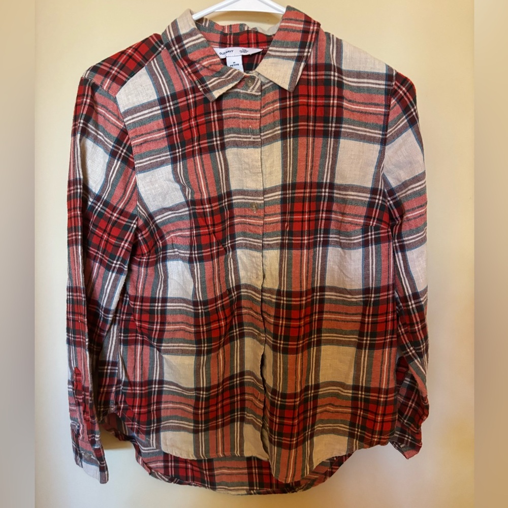 MP red plaid flannel shirt